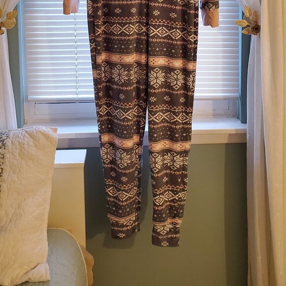 Hooded Velour Onesie Unionsuit Pajamas Small - Picture 3 of 5